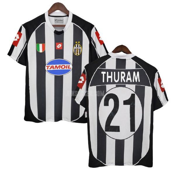2002-2003 ユヴェントス thuram ホーム レトロユニフォーム