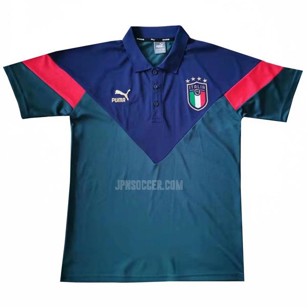 2019-2020 イタリア 緑 ポロシャツ