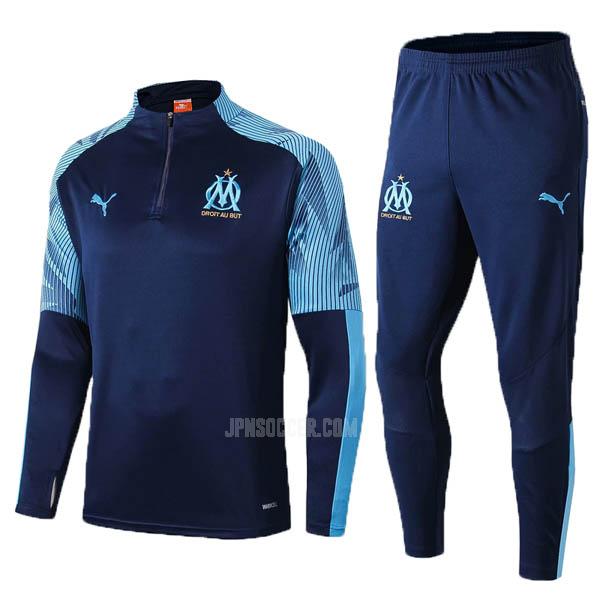 2019-2020 オリンピック マルセイユ 青い サッカー スウェットシャツ