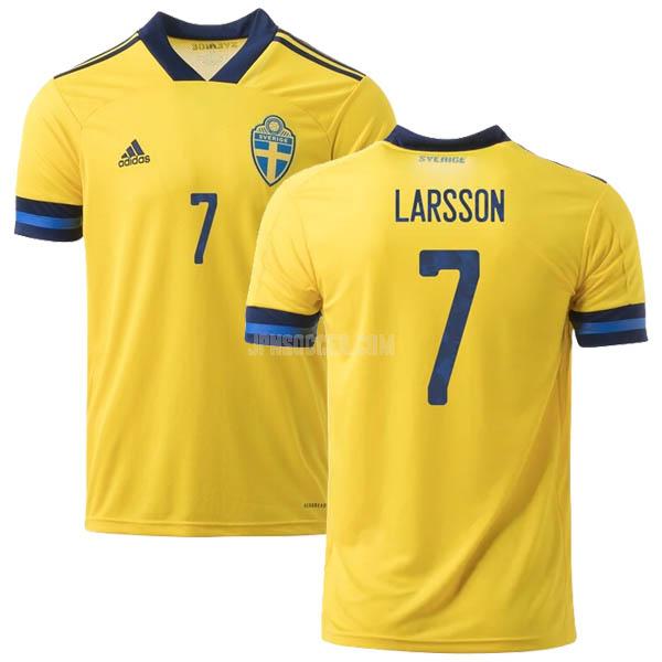 2020-2021 スウェーデン larsson ホーム レプリカ ユニフォーム
