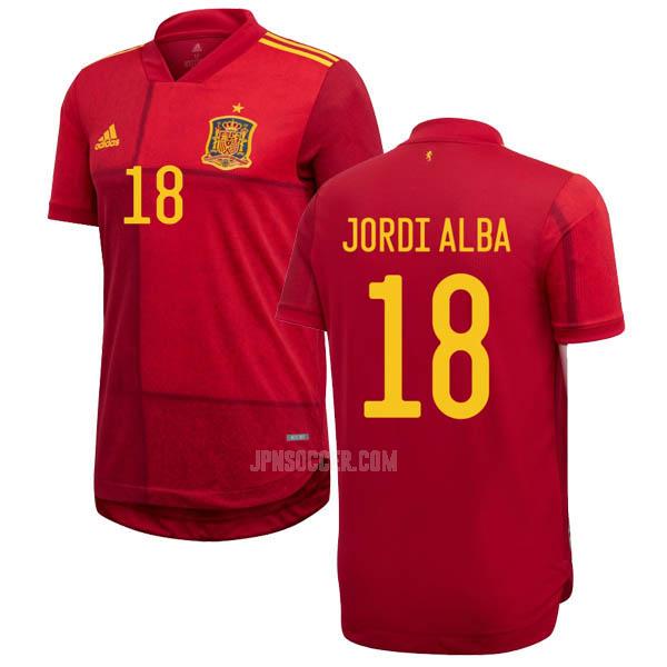 2020-2021 スペイン jordi alba ホーム レプリカ ユニフォーム