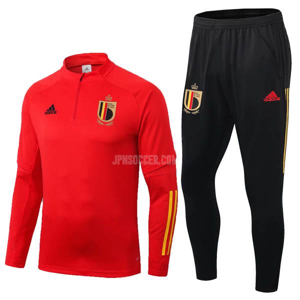 2020-2021 ベルギー 赤 サッカー スウェットシャツ