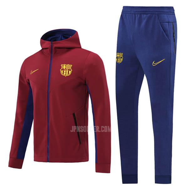 2020-21 fcバルセロナ 赤 フード付きジャケット