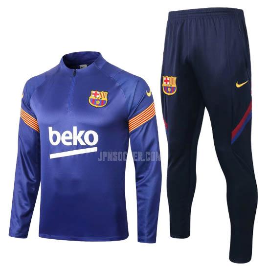 2020-21 fcバルセロナ 青い サッカー スウェットシャツ