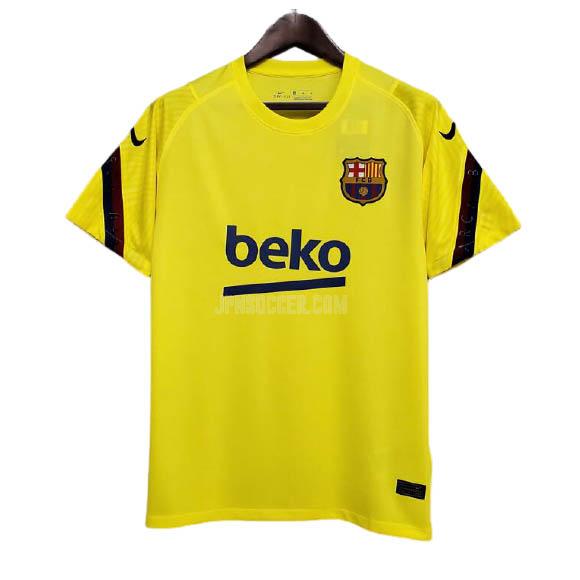 2020-21 fcバルセロナ 黄 プラクティスシャツ