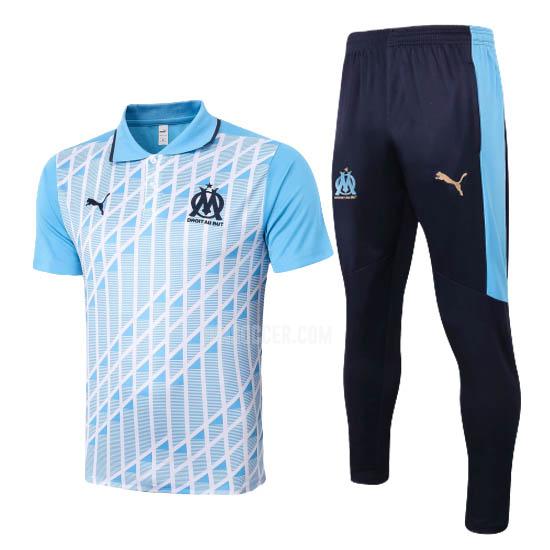 2020-21 オリンピック マルセイユ 青い ポロシャツセット