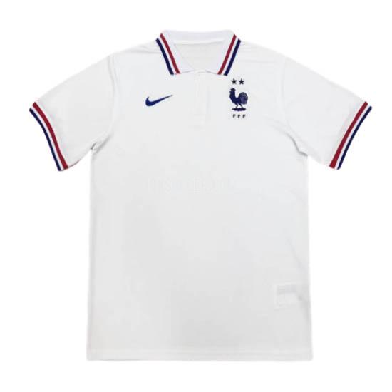 2020-21 フランス 白い ポロシャツ