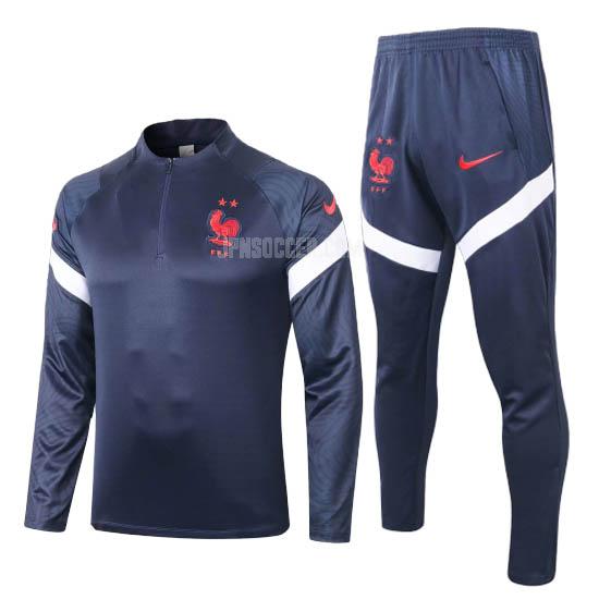 2020-21 フランス 紺 サッカー スウェットシャツ