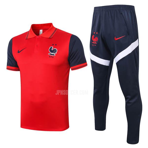 2020-21 フランス 赤 ポロシャツセット