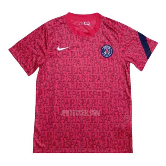 2020 パリ サンジェルマン 試合前 赤 プラクティスシャツ