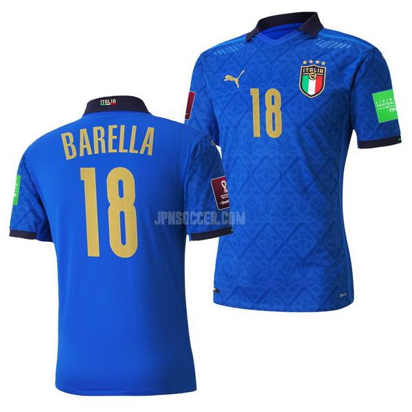2021-22 イタリア nicolo barella ホーム レプリカ ユニフォーム