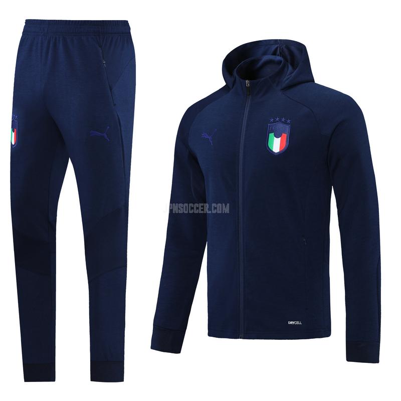 2021-22 イタリア 紺 フード付きジャケット