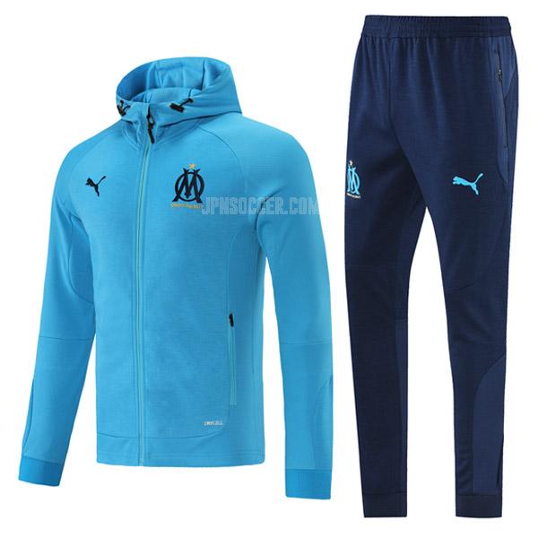 2021-22 オリンピック マルセイユ 08g67 青い フード付きジャケット