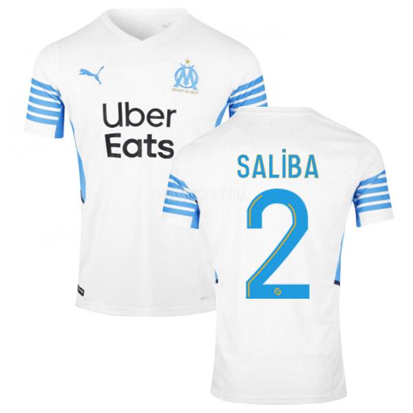 2021-22 オリンピック マルセイユ saliba ホーム レプリカ ユニフォーム