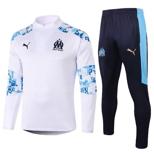 2021-22 オリンピック マルセイユ ジュニア 白い サッカー スウェットシャツ