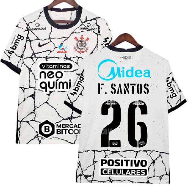 2021-22 コリンチャンス f.santos all sponsor ホーム レプリカ ユニフォーム
