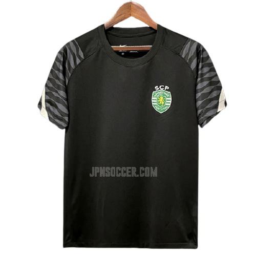 2021-22 スポルティングcp ブラック プラクティスシャツ