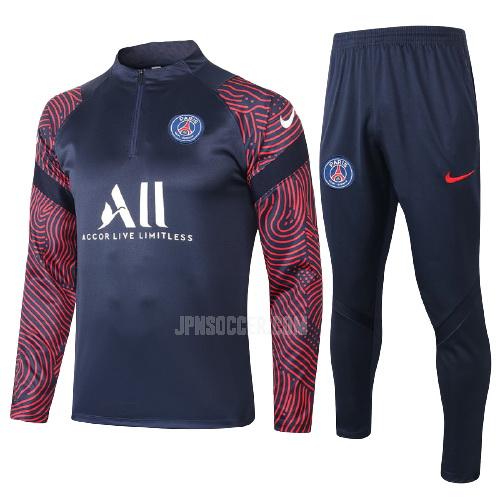 2021-22 パリ サンジェルマン ジュニア psg1 青い-赤 サッカー スウェットシャツ