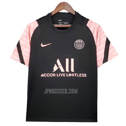 2021-22 パリ サンジェルマン ブラック-ピンク プラクティスシャツ