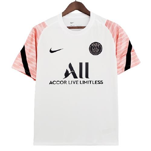 2021-22 パリ サンジェルマン 白い ピンク プラクティスシャツ