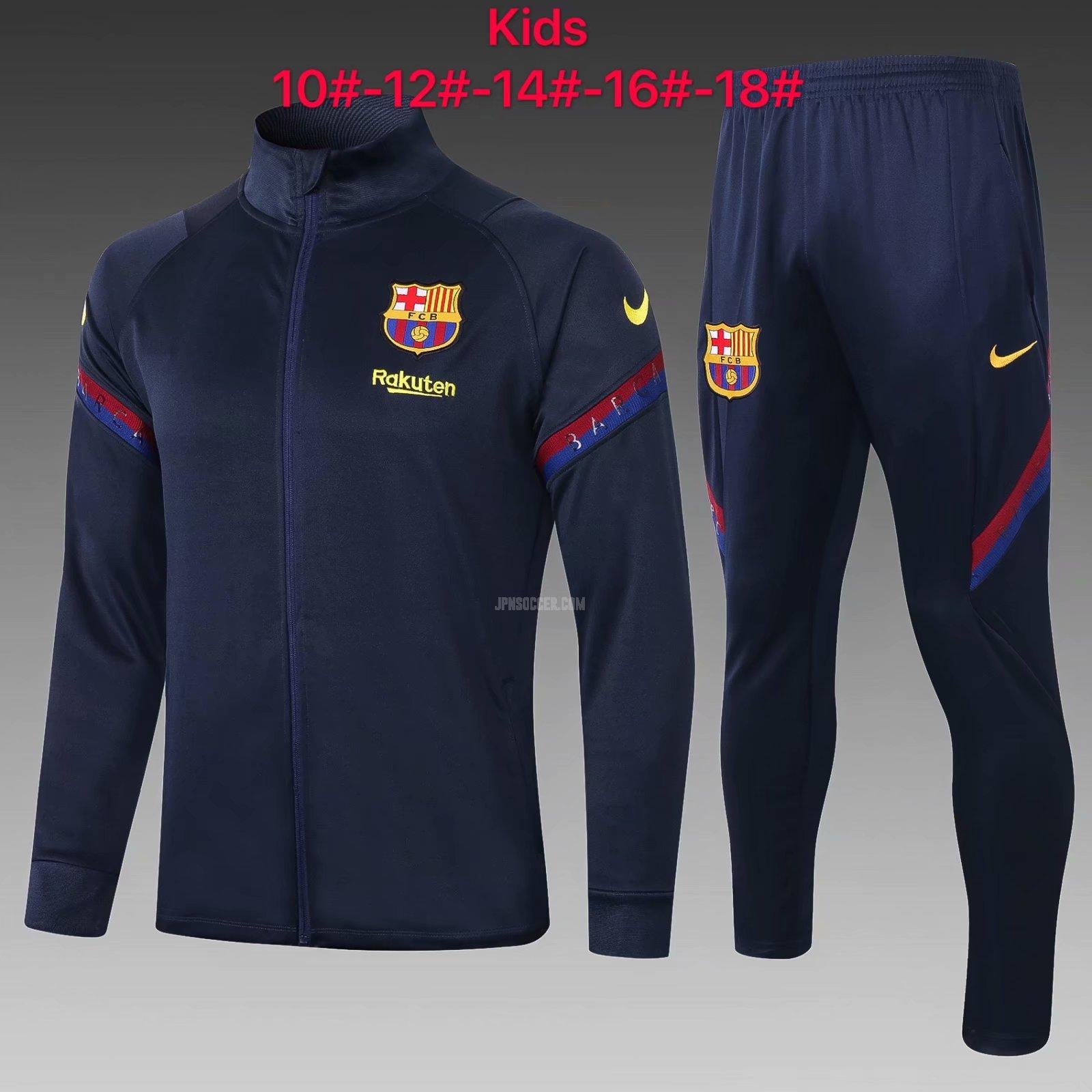 2021 fcバルセロナ ジュニア 紺 ジャケット