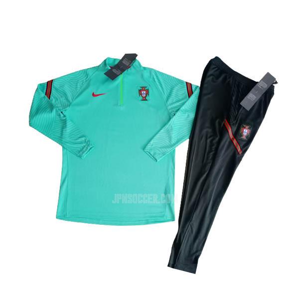 2021 ポルトガル ジュニア 緑 サッカー スウェットシャツ