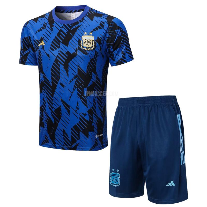 2022-23 アルゼンチン 221025a1 青い プラクティスシャツ