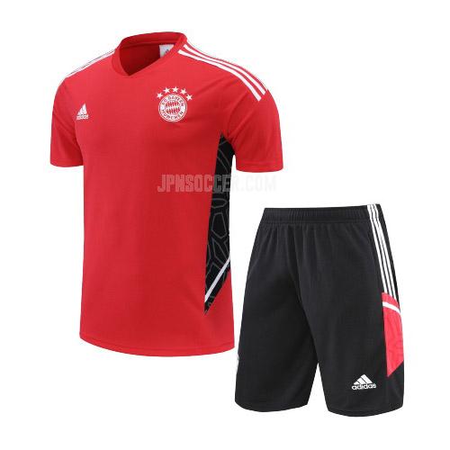 2022-23 バイエルン ミュンヘン スーツ 赤 プラクティスシャツ