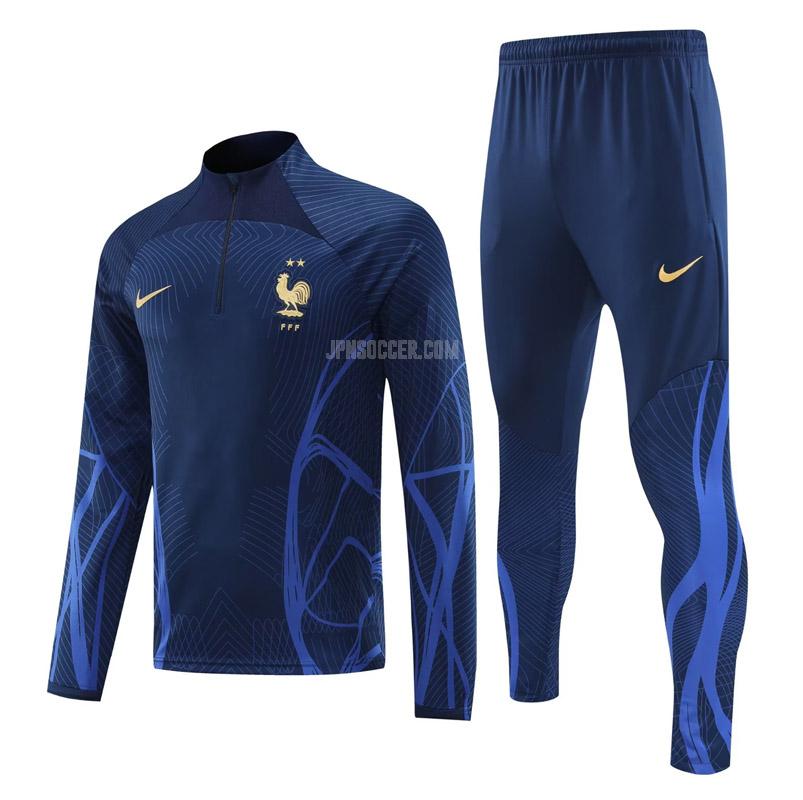 2022-23 フランス 221017a1 青い サッカー スウェットシャツ
