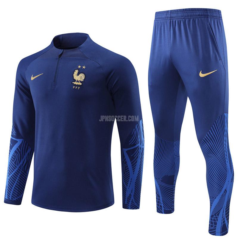 2022-23 フランス 221025a1 青い サッカー スウェットシャツ