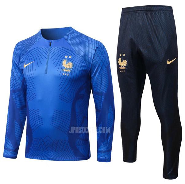 2022-23 フランス 青い fg1 サッカー スウェットシャツ