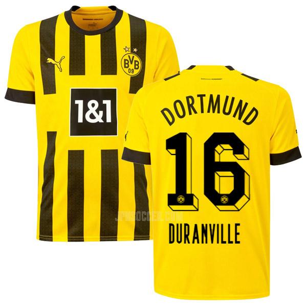2022-23 ボルシア ドルトムント duranville ホーム ユニフォーム