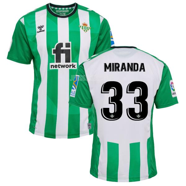 2022-23 レアル ベティス miranda ホーム ユニフォーム