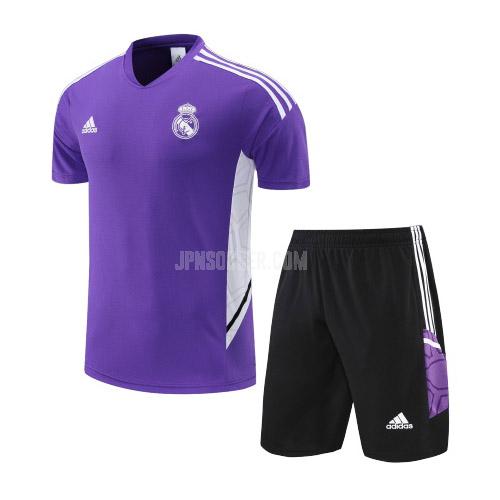 2022-23 レアル マドリッド スーツ 紫の プラクティスシャツ
