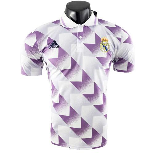 2022-23 レアル マドリッド 紫の 白い ポロシャツ