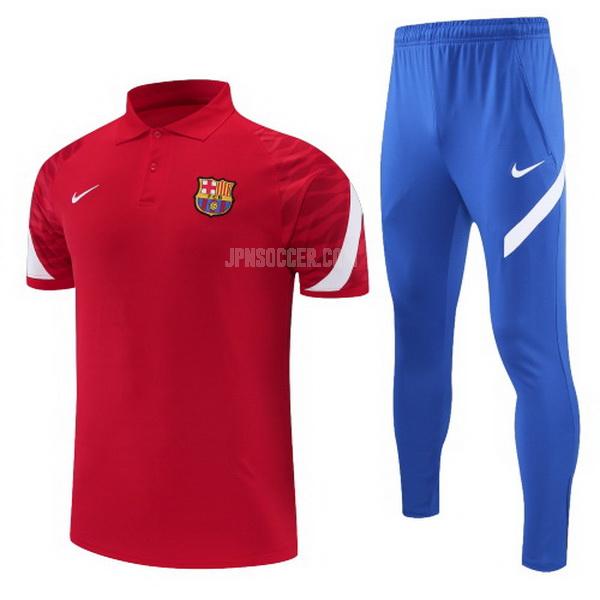 2022 fcバルセロナ スーツ 赤 ポロシャツ