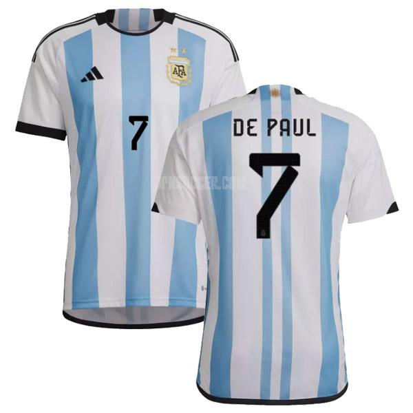 2022 アルゼンチン de paul ホーム ユニフォーム