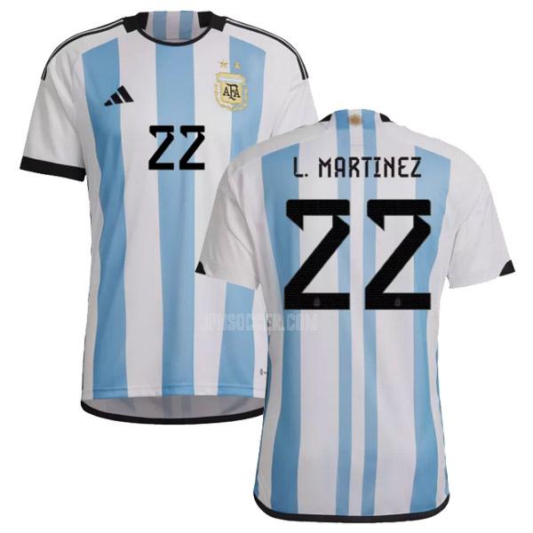 2022 アルゼンチン l.martinez ホーム ユニフォーム