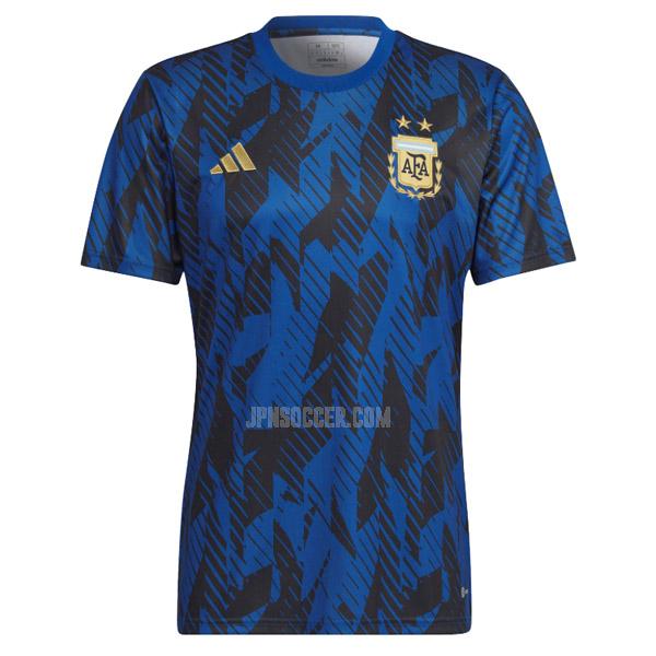 2022 アルゼンチン 試合前 青い ユニフォーム