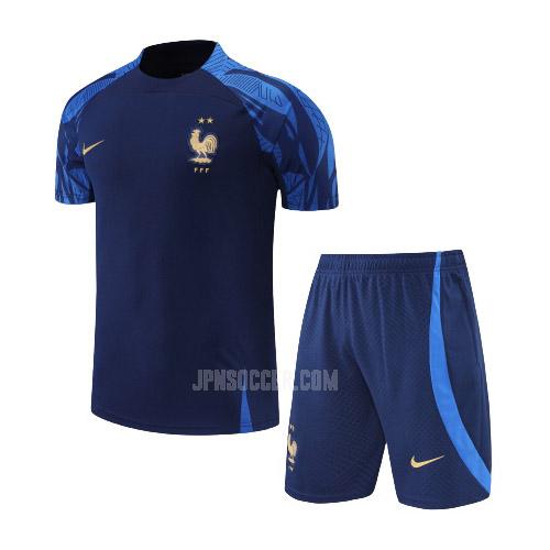 2022 フランス スーツ 青い fg1 プラクティスシャツ
