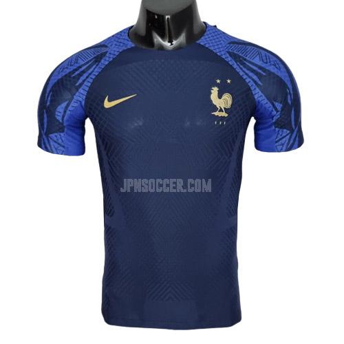2022 フランス プレイヤー版 青い fg1 プラクティスシャツ