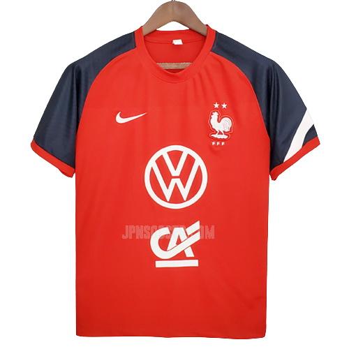 2022 フランス 赤 プラクティスシャツ