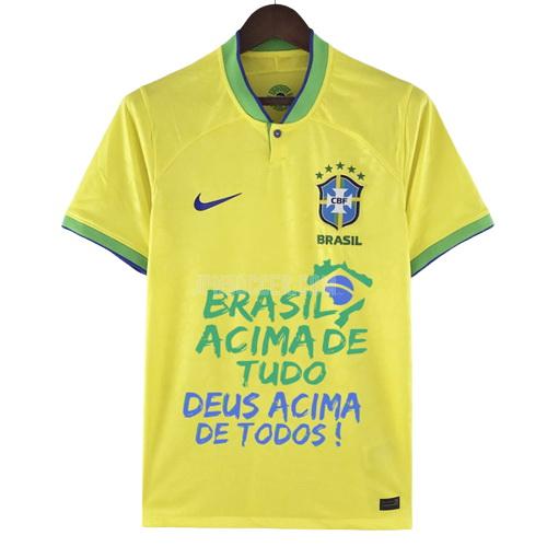 2022 ブラジル bolsonaro スローガン ホーム ユニフォーム