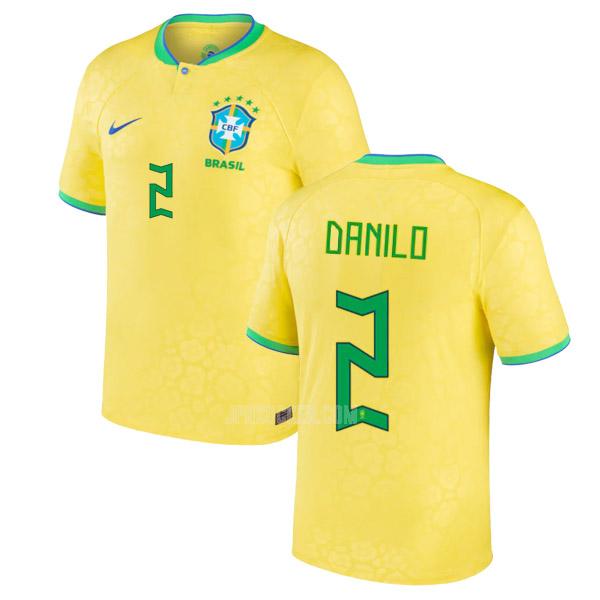 2022 ブラジル danilo ワールドカップ ホーム ユニフォーム