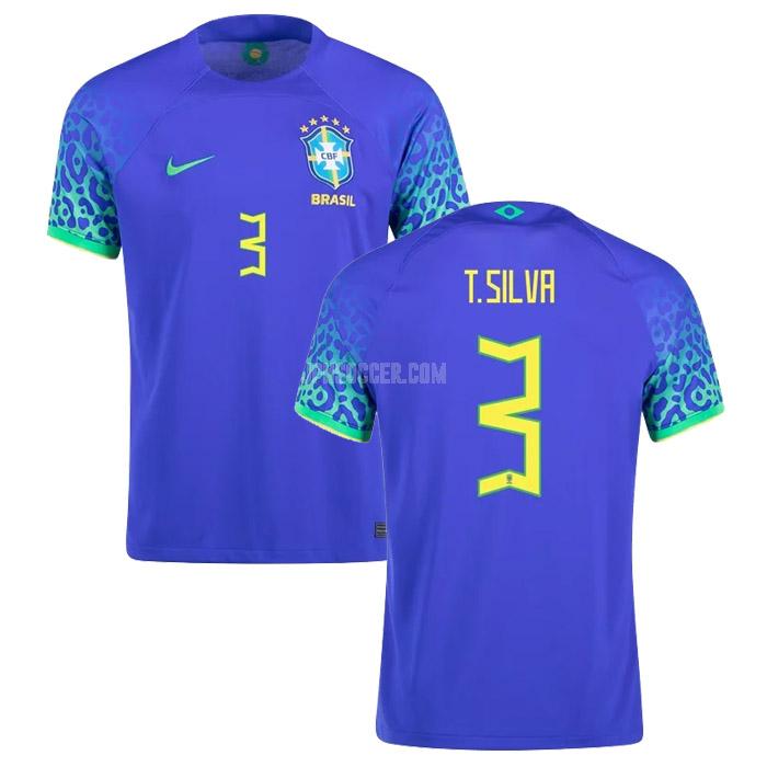 2022 ブラジル t. silva ワールドカップ アウェイ ユニフォーム