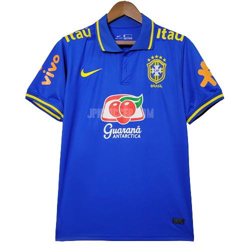 2022 ブラジル 青い ポロシャツ