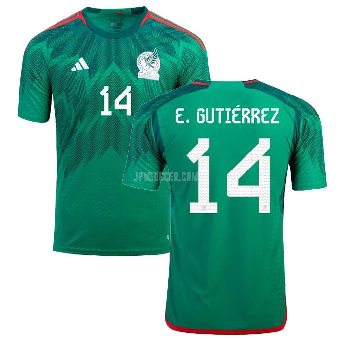 2022 メキシコ e. gutierrez ワールドカップ ホーム ユニフォーム